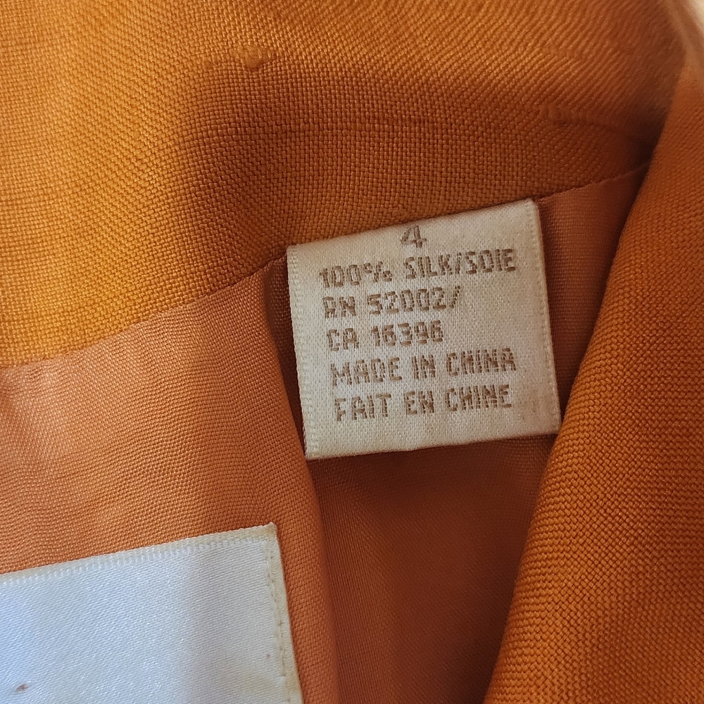 Dana Buchman %100 Silk Blazer Sz 4 - Picture 5 of 10
